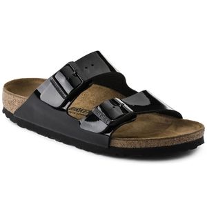 Glossy Black Birkenstock Arizona Soft Footbed 40 9